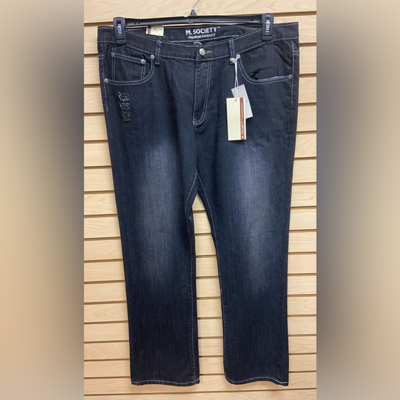 NWT M SOCIETY MEN FASHIONABLE JEANS SIZE 40 INSEAM 34 - Picture 1 of 7